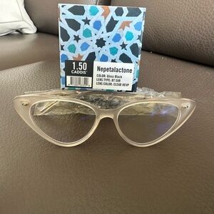 New Awesome Arty Caddis Cat-Eye Glasses in Clear